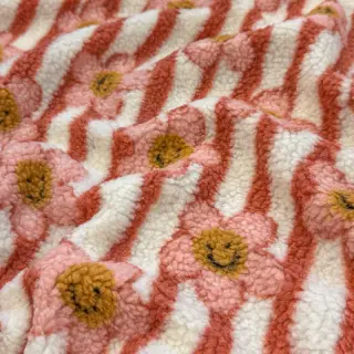 Kabát anyag TEDDY JACQUARD Pretty mix design D