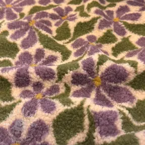 Kabát anyag TEDDY JACQUARD Pretty mix design B