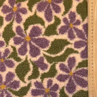 Kabát anyag TEDDY JACQUARD Pretty mix design B