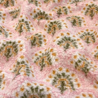 Kabát anyag TEDDY JACQUARD Pretty mix design A