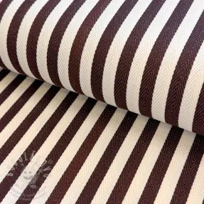 Dekorációs anyag Herringbone striped brown