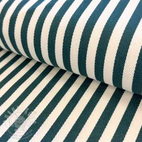 Dekorációs anyag Herringbone striped bottle green