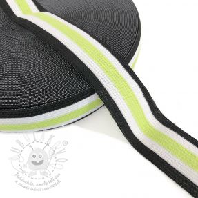 Sima gumi 3 cm Side stripe lime