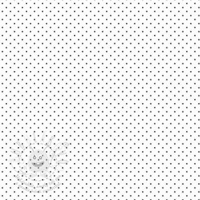 Pamutvászon Petit dots white/black