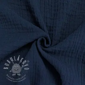 Dupla géz/muszlin navy