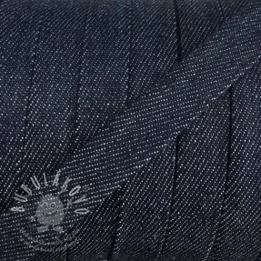 Pamut zsinór lapos 15 mm Denim navy