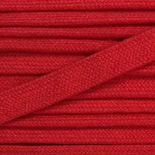 Pamut zsinór lapos 13 mm piros