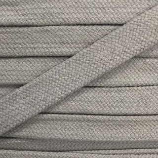 Pamut zsinór lapos 13 mm világosszürke