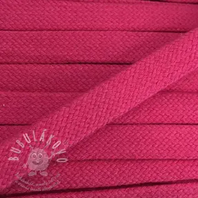 Pamut zsinór lapos 15 mm fuchsia