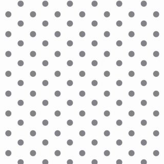 Pamutvászon Dots white/grey