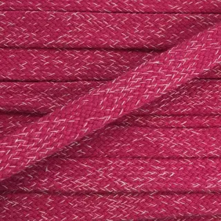 Pamut zsinór lapos 15 mm melange fuchsia