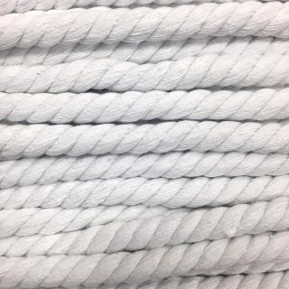 Tekert pamut zsinór 12 mm fehér