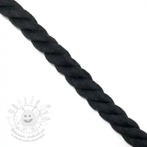 Tekert pamut zsinór 2,5 cm black