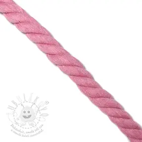 Tekert pamut zsinór 2,5 cm rose