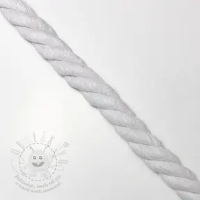 Tekert pamut zsinór 2,5 cm white