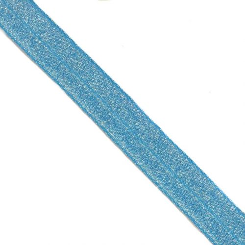 Szegőgumi glitter 20 mm blue