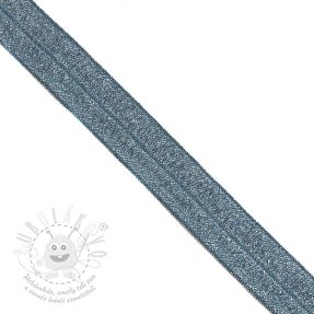 Szegőgumi glitter 20 mm dark blue