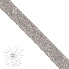 Szegőgumi glitter 20 mm grey