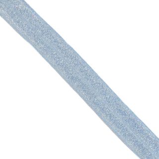 Szegőgumi glitter 20 mm light blue