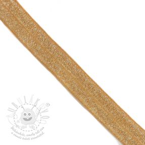 Szegőgumi glitter 20 mm ochre