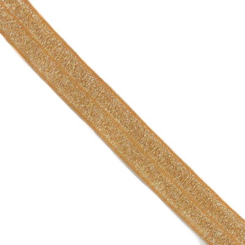 Szegőgumi glitter 20 mm ochre