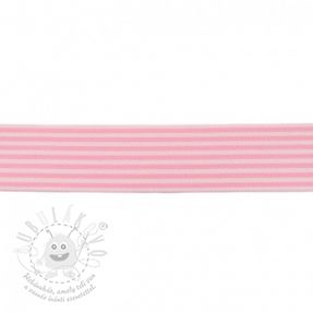 Sima gumi 4 cm Stripe light pink