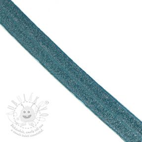 Szegőgumi glitter 20 mm petrol