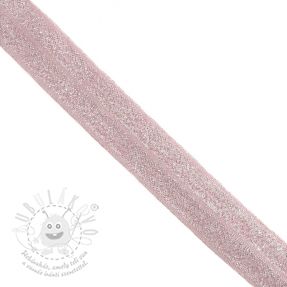 Szegőgumi glitter 20 mm rose