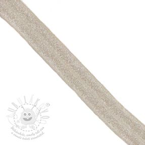 Szegőgumi glitter 20 mm sand