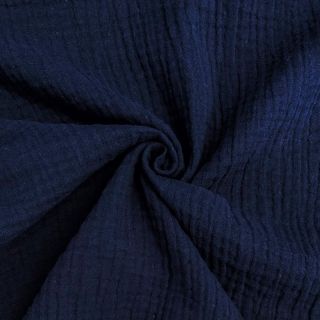 Dupla géz/muszlin navy ORGANIC