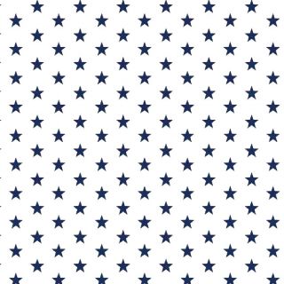 Pamutvászon Petit stars white/navy