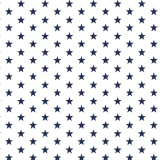 Pamutvászon Petit stars white/navy