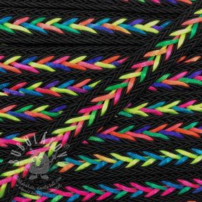 Kötött zsinór NEON black