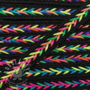 Kötött zsinór NEON black