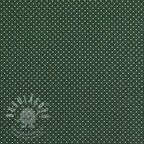 Pamutvászon Petit dots dark green