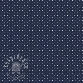 Pamutvászon Petit dots navy