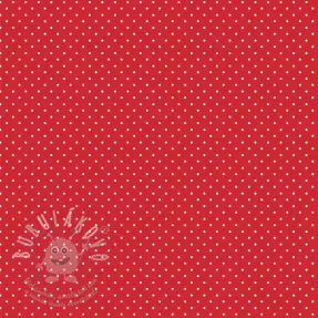 Pamutvászon Petit dots red