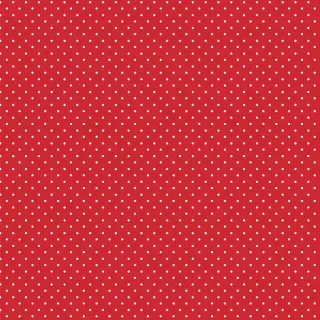 Pamutvászon Petit dots red