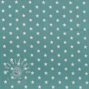 Pamutvászon Petit stars fresh sage