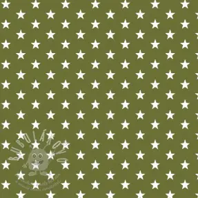 Pamutvászon Petit stars green