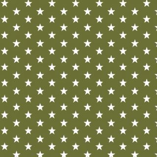 Pamutvászon Petit stars green