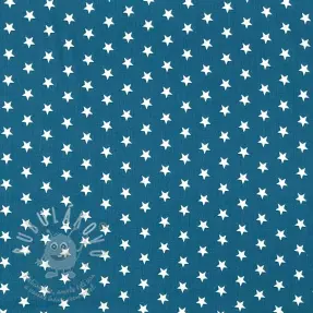 Pamutvászon Petit stars indigo