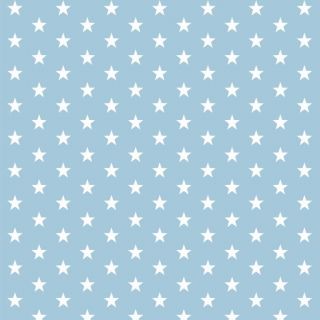 Pamutvászon Petit stars light blue