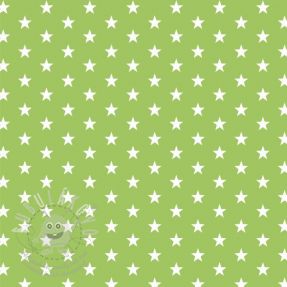 Pamutvászon Petit stars lime