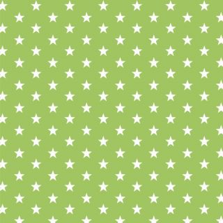 Pamutvászon Petit stars lime