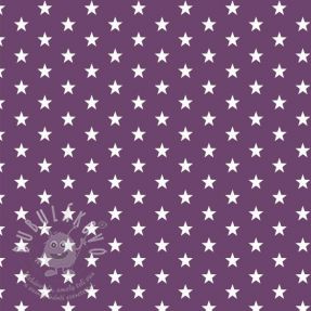Pamutvászon Petit stars purple