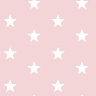 Pamutvászon Stars light rose