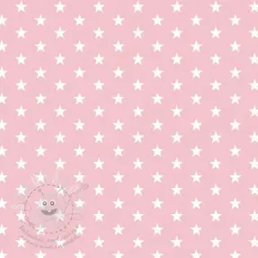 Pamutvászon Petit stars rose