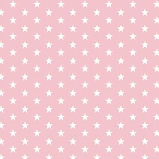 Pamutvászon Petit stars rose