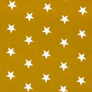 Pamutvászon Stars ochre